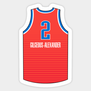 Shai Gilgeous-Alexander Oklahoma City Jersey Qiangy Sticker